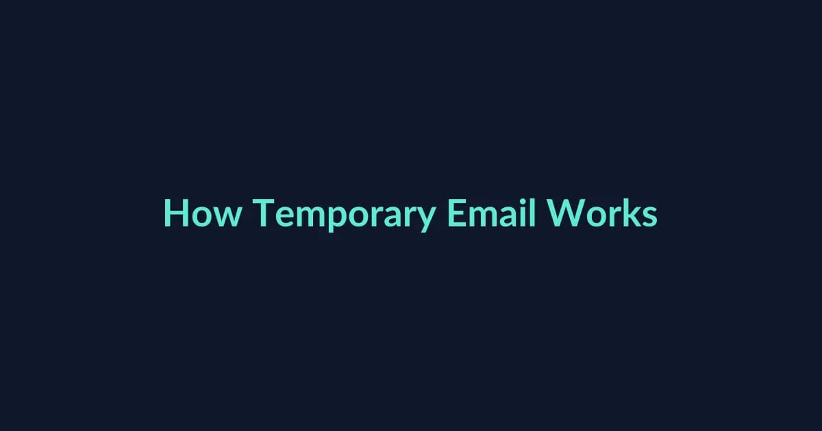 How Does Temporary Email Work? A Simple Technical Guide